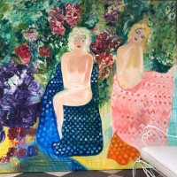Dream Garden - Oil on canvas 190 x 240cm. 2018